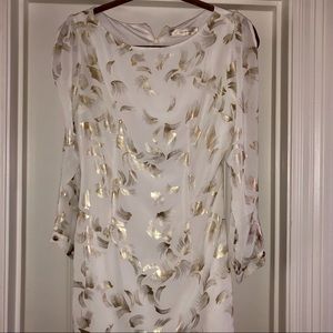 Gold & White Party dress